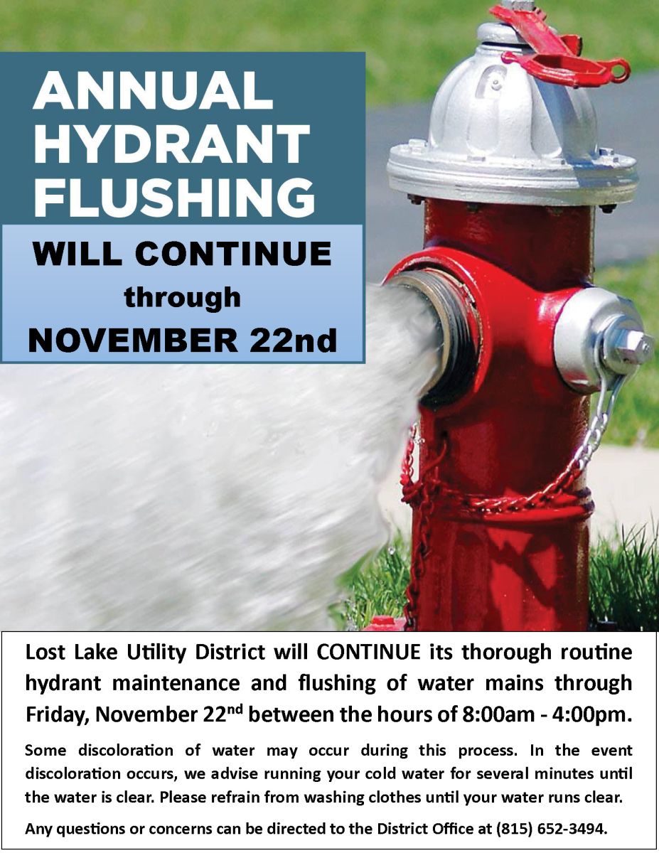 Hydrant Flushing Continues